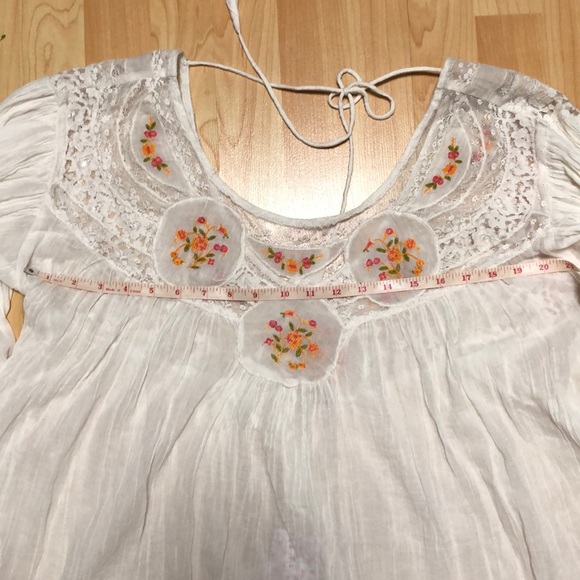 Free People Boho Secrete Garden Embroidered Top - Picture 5 of 6